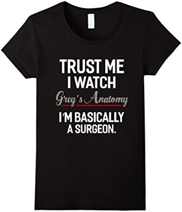Women's Grey Anatomy Xmas Shirt Large Black