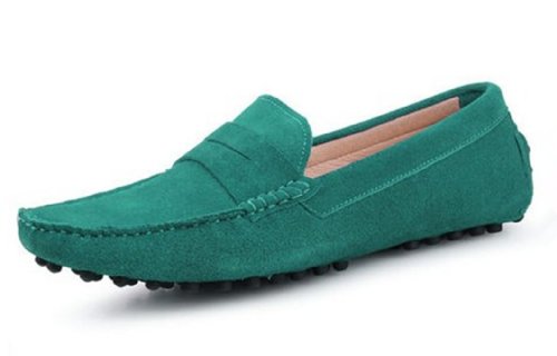 HAPPYSHOP(TM) Men's Suede Leather Moccasin Loafers Driving Shoe Comfort Slip-on Loafer Flats FREESHIPPING