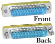 DB25 Male / DB25 Male, Serial Mini Gender Changer