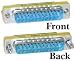 DB25 Male / DB25 Male, Serial Mini Gender Changer