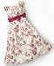 Bonnie Jean Little Girl Soutache Dress With Organza Sash