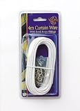 151 Curtain Wire With Hooks And Eyes, 4 Metres