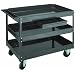 Wesco 270168 Steel Service Cart, 2 Shelves, 500lbs Load Capacity, 32" Height, 36" Length x 24" Width
