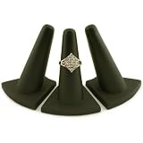 3 Black Rubber Ring Finger Jewelry Showcase Display Stands 41lzAqhb6DL. SL160 3 Black Rubber Ring Finger Jewelry Showcase Display Stands