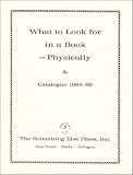 What to Look for in a Book - Physically & Catalogue 1965 - 66