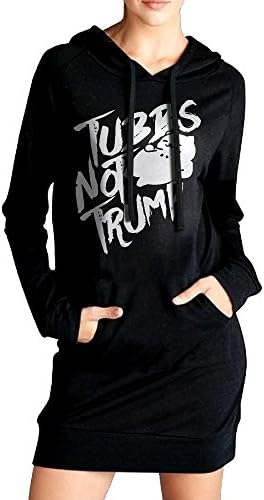 Women Neko Atsume Tubbs Not Dump Sweatshirt Dress Hoodie Pockets