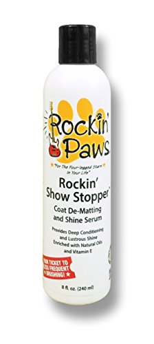 Rockin' Paws Rockin' Show Stopper Coat De-Matting and Shine Serum for Dogs, 8 oz (240 ml)
