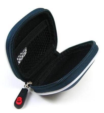 Blue BlueTooth Headset Carrying Case Pouch Holster Holder for Aliph Jawbone I...