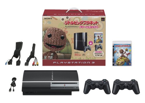 【Amazonの商品情報へ】PLAYSTATION 3(80GB)  リトルビッグプラネット ドリームボックス クリアブラック【メーカー生産終了】