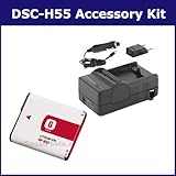 Sony DSC-H55 Digital Camera Accessory Kit includes: SDM-175 Charger, SDNPBG ....