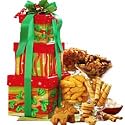 Happy Holly Days Gourmet Food Gift Tower - A Great Christmas Holiday Gift Idea!
