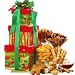 Happy Holly Days Gourmet Food Gift Tower - A Great Christmas Holiday Gift Idea!