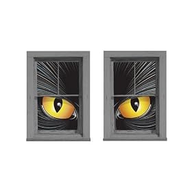 Illuminating Cat Eye Window Posters 2ct