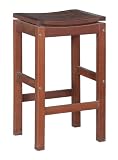Outdoor Interiors 50650 Patio Pub Height Super Stool With Foot Rests