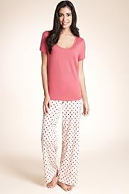 Pure Cotton Short Sleeve Spot Pyjamas
