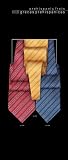 Jacquard Silk Tie Frets in Red