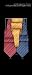 Jacquard Silk Tie Frets in Red