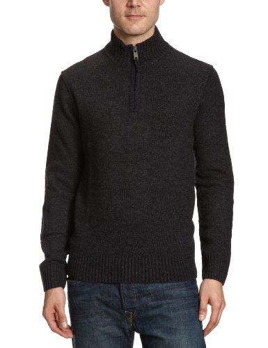 Camel Active Herren Pullover 184143, Gr. 48 (S), Schwarz (34 anthrazit melange) Preisvergleich