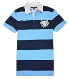 Tommy Hilfiger Men Logo H Striped Polo T-shirt