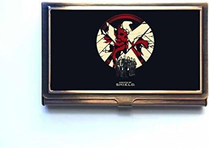 Favorate TV Series Agents of Shield Customize Personalized Bronze Stainless Steel Id Holder Card Case Business Box Case