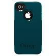 Otterbox Commuter Series Hybrid Case for iPhone 4 & 4S  - Retail Packaging - Deep Teal/Light Teal