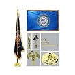 South Dakota 4ft x 6ft Flag telescoping Flagpole Base and Tassel