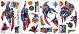  : SUPERMAN APPLIQUES PEEL AND STICK