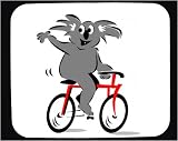 Mouse Pad with australia, waving, koala, bicycle, bear