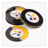 TIN COASTER SET - PITTSBURGH STEELERS