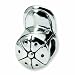 Sterling Silver Reflections Baseball Cap Bead (4mm Diameter Hole)
