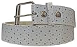 White GIRLY STAR Imitation Leather Belt