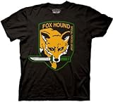 METAL GEAR SOLID CLASSIC PLAYSTATION VIDEO ACTION GAME FOX HOUND ADULT BLACK T-SHIRT TEE SHIRT , 2XL