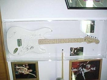 Horizontal Acrylic Guitar Display Case