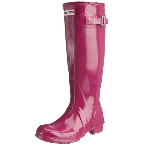 Hunters Original Tall Gloss W23616, Damen Stiefel, Violett (Violet), EU 40.5 (US 7)