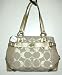 Coach Signature Lurex Carly Carryall Bag Tote 13535 Gold
