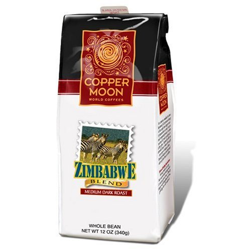 Copper Moon Zimbabwe Coffee, Whole Bean, 12-Ounce Bags (Pack of 3)