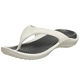 crocs Athens Thong Sandal,Pearl White/Charcoal,Men's 4 M/Women's 6 M