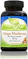 Chaga Mushroom Extract | 100 Capsules 400mg | 30% Polysaccharides | King of the Medicinal Mushrooms | Build Immune Health