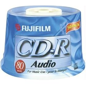 FUJIFILM Audio - 50 x CD-R - 700 MB ( 80min ) - spindle - storage media by Fuji
