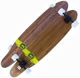KROWN BAMBOO LONGBOARD Kicktail EXOTIC Skateboard 9" x 43" KICK TAIL