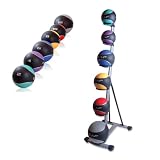 Cap Barbell Colored Medicine Ball Set with Rack