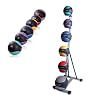 Cap Barbell Colored Medicine Ball Set with Rack
