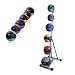 Cap Barbell Colored Medicine Ball Set with Rack