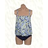 It Figures! Tummy Thinner Collection Hullabaloo Blouson Style Swimsuit RETAIL VALUE $114