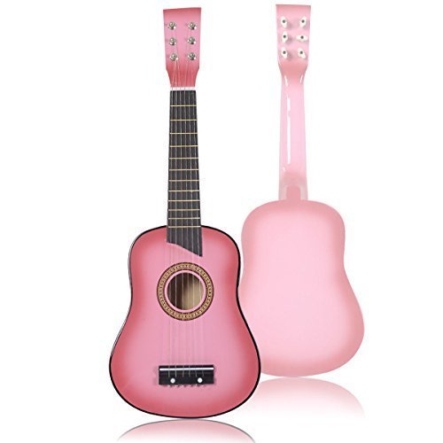 Pink Guitar For Kids 25" Acoustic Beginners Epic Kids Toys