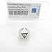 Metal Die D20 Countdown Die with White Numbers 22mm (7/8in) Pack of 1 Wondertrail