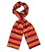 Ringel Streifen Schal Muster Rot Orange Beige Rosa - MADE IN GERMANY - 100%Baumwolle Öko Tex von desiGNschal.com