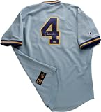 Paul Molitor Milwaukee Brewers Autographed Brewers Throw back Blue Jersey