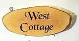 Rustic Slice House Sign Laser Engraved