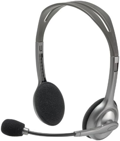 Logitech H110 Stero Headset in Bulk Packaging plus Bonus USB Extenders